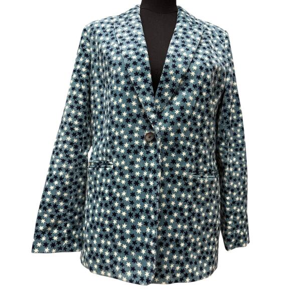 Boden Oxshott Corduroy Single-Breasted with Single-button Closure Blazer US 8R - Picture 2 of 11